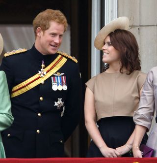 Prince Harry and Princess Eugenie together