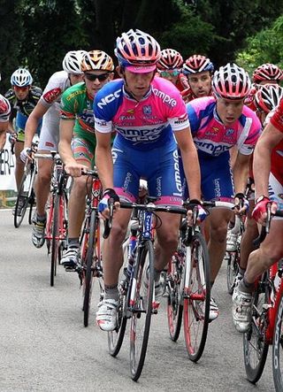 Damiano Cunego (Lampre) tested his legs