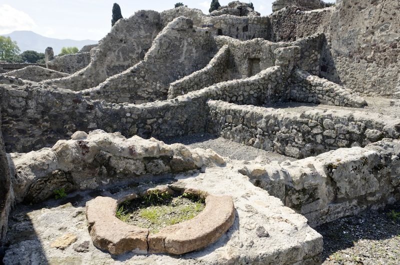 The ruins of Pompeii