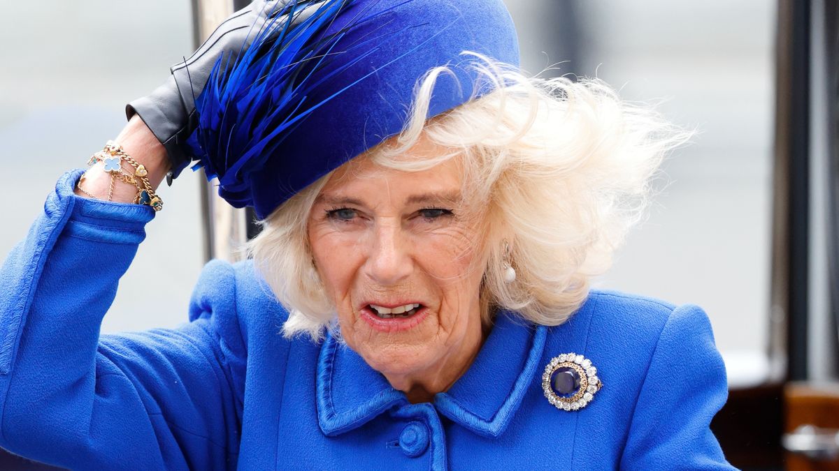 Queen Camilla's hilarious response to her hat being blown off revealed and it says a lot about