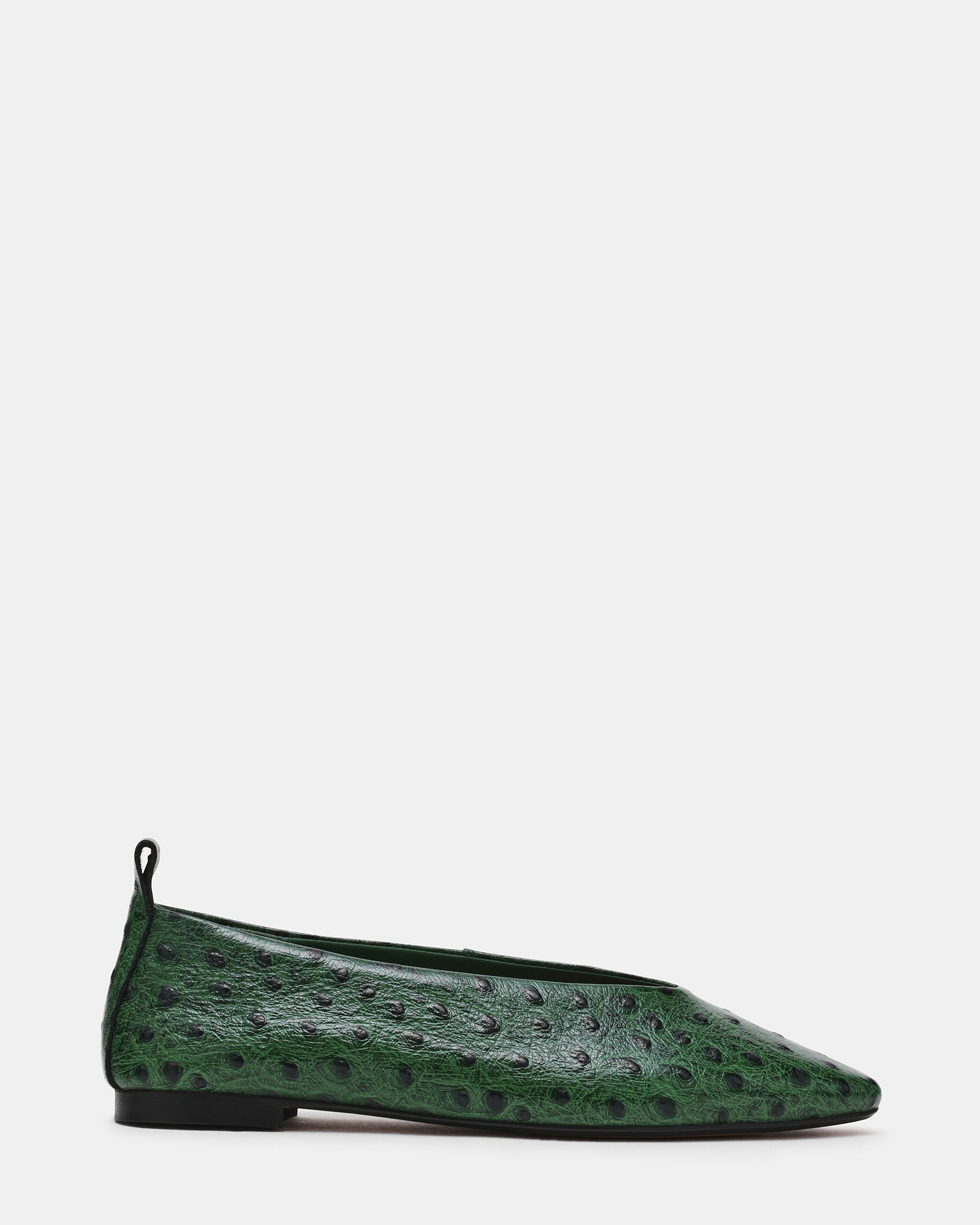Swanky Ostrich Green Leather