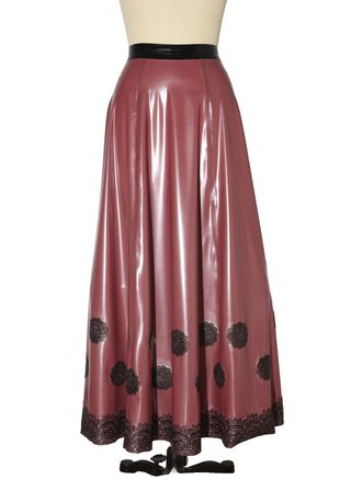 Reneé Masoomian latex skirt