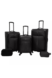 Skyline Softside Checked Spinner 5pc Luggage Set $149