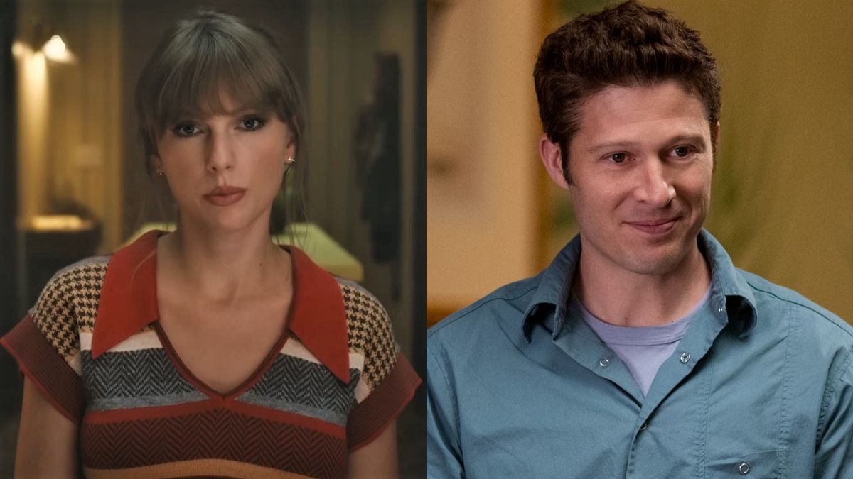 Taylor Swift&#039;s Anti-Hero video and Zach Gilford in The Midnight Club.