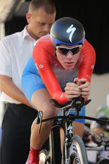 Ellen van Dijk (Specialized-lululemon) finished 35 seconds behind winner Shara Gillow (Orica-AIS)