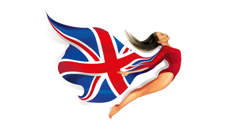 Meera strikes a graceful pose as she leaps through the air