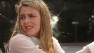 Cher cringing while driving in Clueless