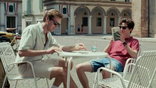 Armie Hammer and Timothee Chalamet in Call Me By Your Name