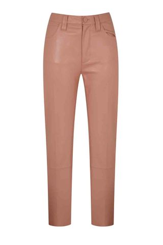 Topshop Unique SS16 Pink Leather Jeans, £350
