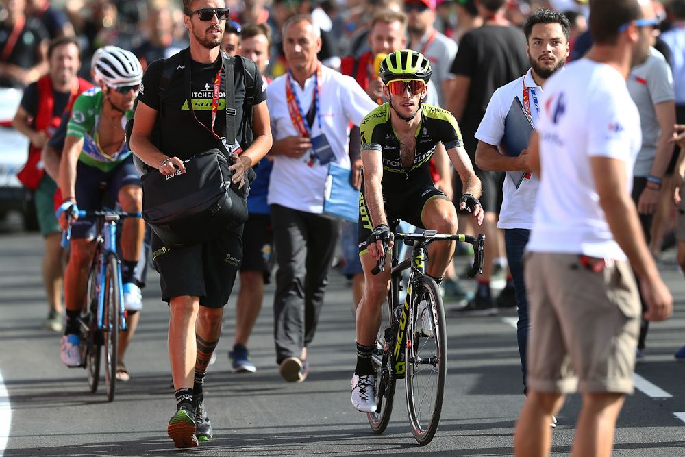 Simon Yates after stage 9 at the Vuelta a Espana