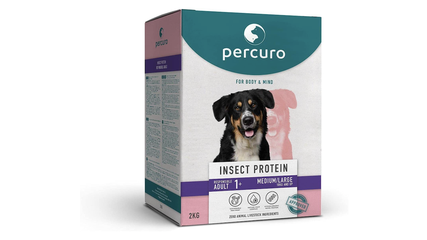 Percuro hypoallergenic insect dog food