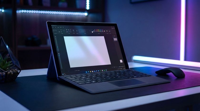 Windows 11 Paint app on a Surface Pro