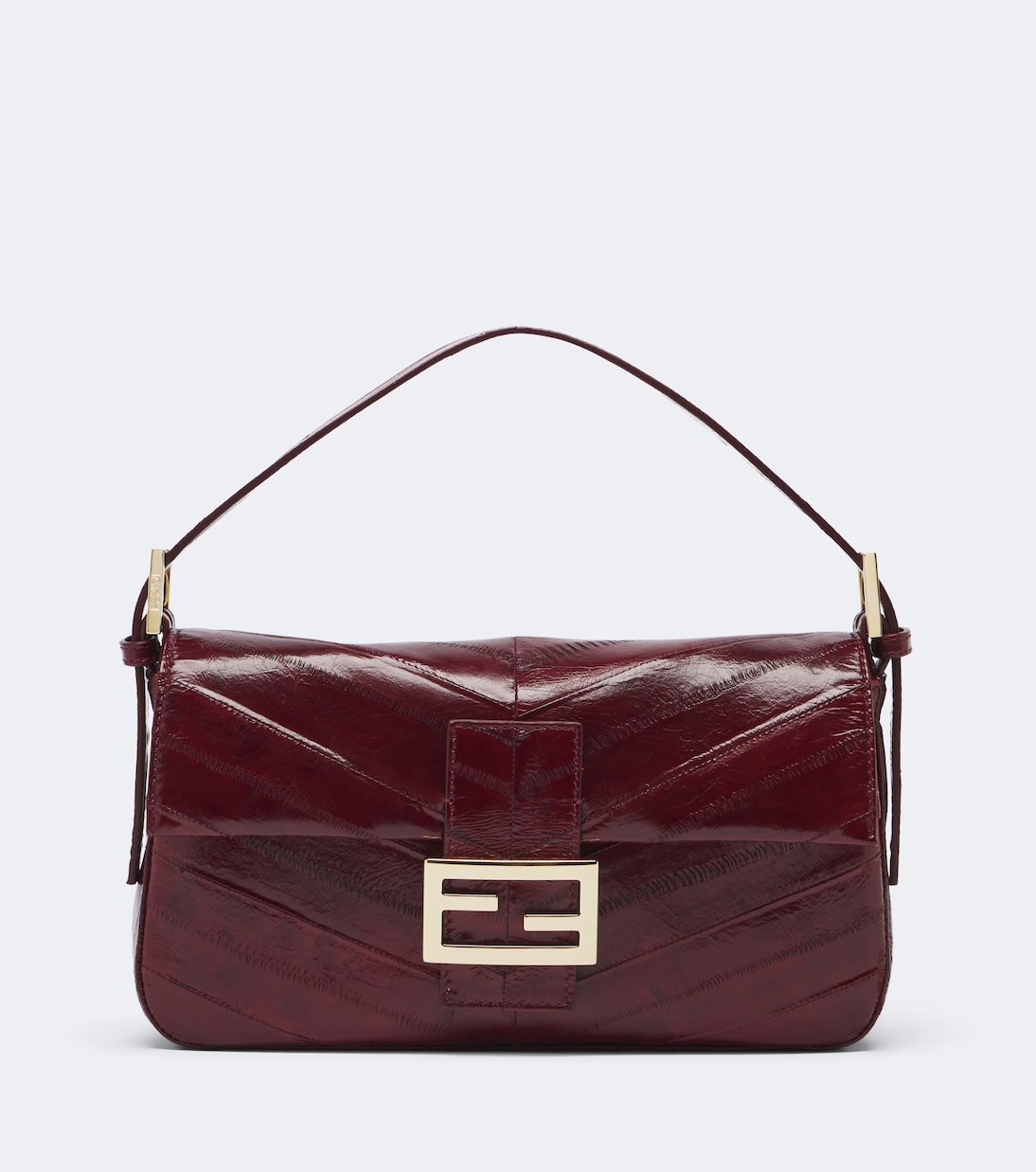 Baguette&amp;reg; 26424 Small Leather Shoulder Bag in Burgundy - Fendi