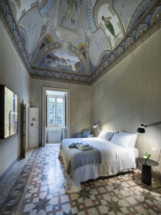 Palazzo Daniele beautiful grand minimalist bedroom