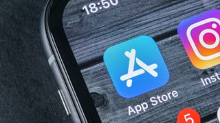 App Store-logo op iPhone-scherm