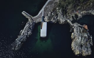 Ariel view of a building