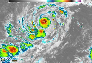 Hurricane Irma in infrared