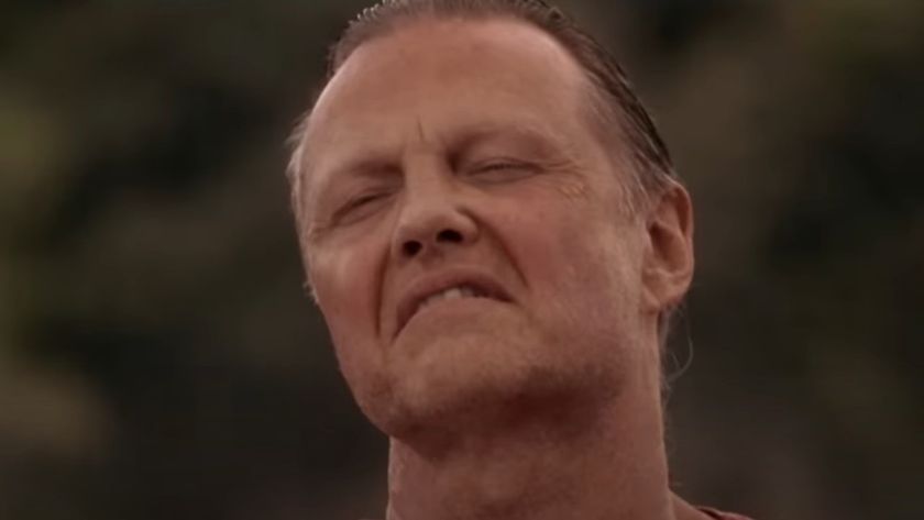 Jon Voight making a disturbing face in Anaconda