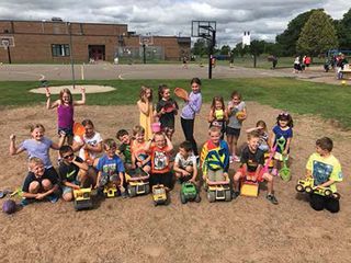 The sandbox makerspace at Wyoming Elementary makes recess a much more enjoyable destination. 