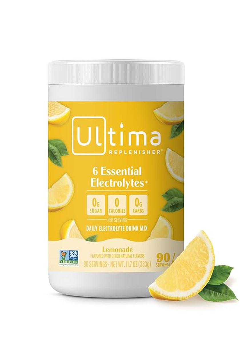 Ultima Replenisher Daily Electrolyte Powder Drink Mix – Sugar Free – Lemonade, 90 Servings – Hydration Powder With 6 Key Electrolytes and Trace Minerals – Keto Friendly, Vegan, Non-Gmo