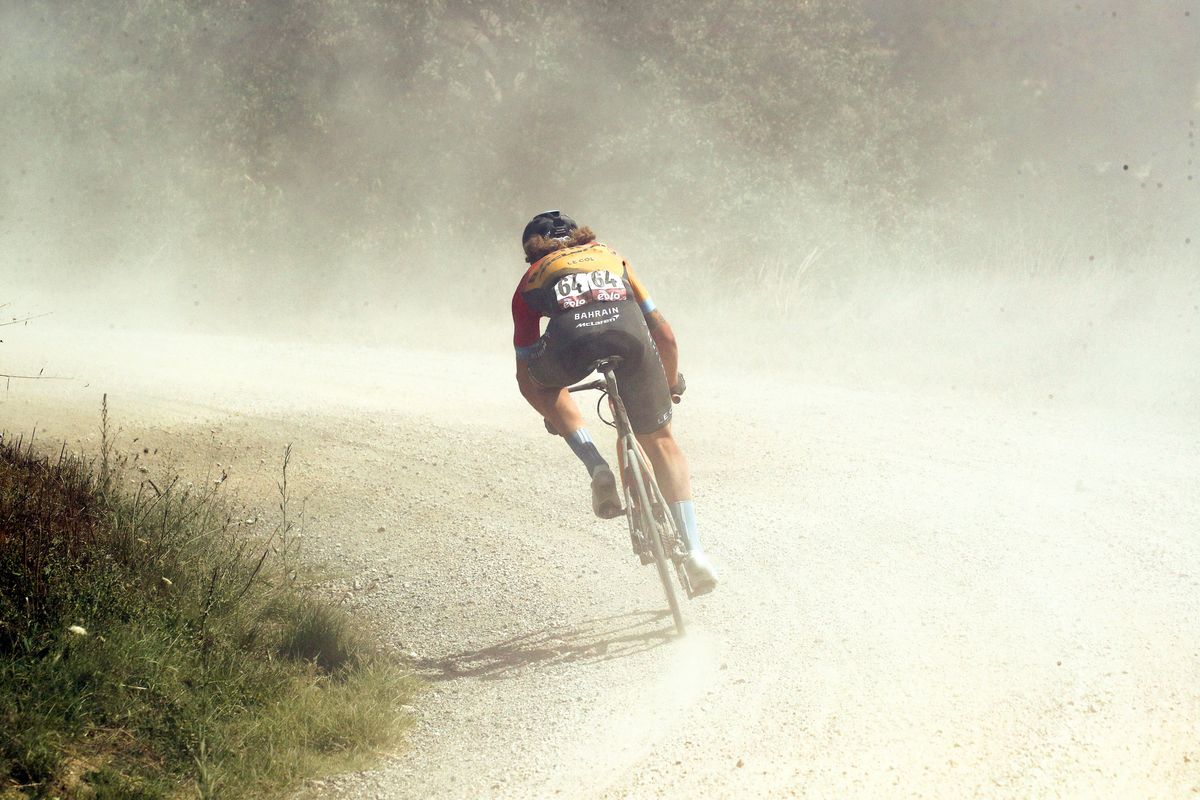 Strade Bianche 2020 14th Edition Siena Siena 184 km 01082020 Ivan Garcia Cortina ESP Bahrain McLaren photo Luca BettiniBettiniPhoto2020