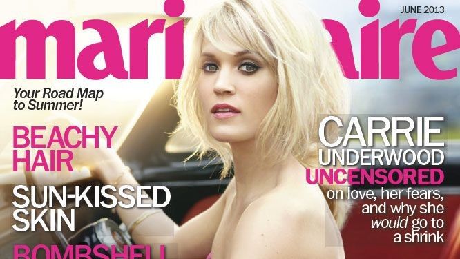 Carrie Underwood on Marie Claire Cover