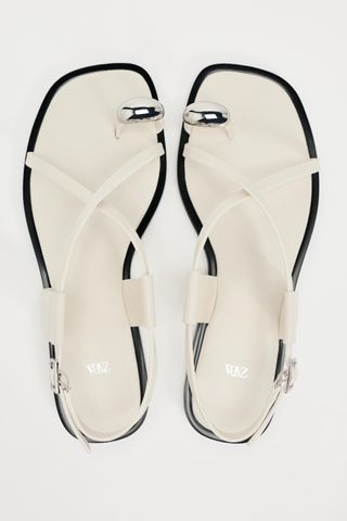 Zara metallic sandals