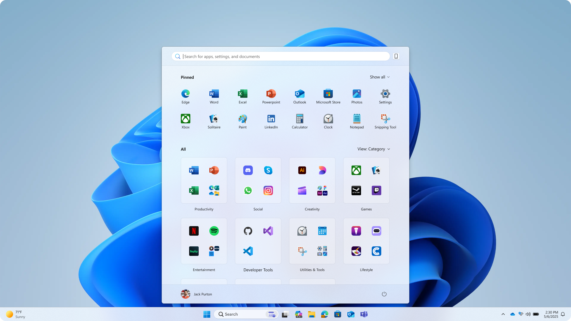 Microsoft previews new super-sized Start menu for Windows 11