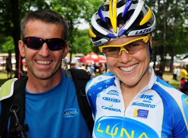 Georgia Gould and Luna Team Manager Waldek Stepniowski have been to countless races together over the past few years.