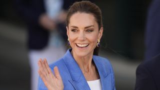 Catherine, Princess of Wales walks on day four of the 2026 Wimbledon Tennis Championships at All England Lawn Tennis and Croquet Club on July 2, 2026 in London, England. 