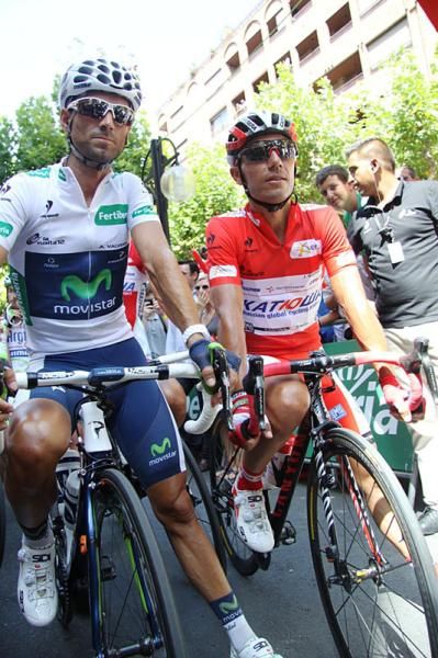Alejandro Valverde (Movistar) at the start