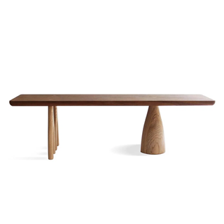 Minimalist abstract shape dining table.