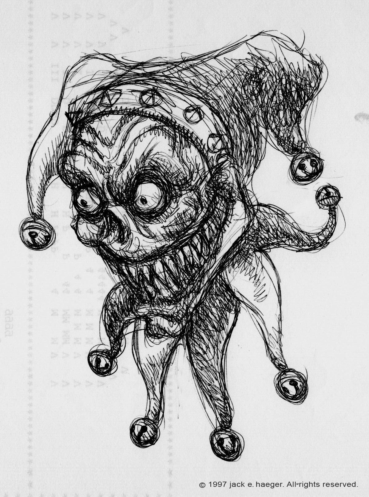 Concept art of that menacing jester Umlaut.