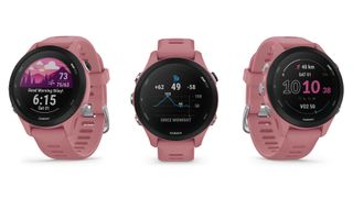 Garmin Forerunner 255S with pink band