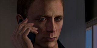 007 Legends Daniel Craig answering the phone in video game form