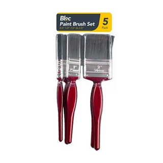 Red paint brushes