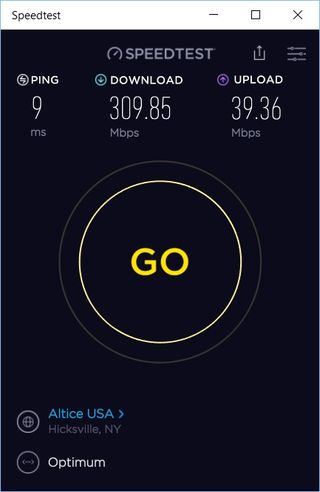 A simple throughput test at Speetest, or via their Windows app (preferred for faster speeds) gives info on the throughput, and the ping result gives an indication of general latency, but does not always indicate how the connection will perform under the stress of online gaming. 