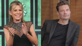 Vanna White on Celebrity Wheel of Fortune and Ryan Seacrest on Live with Kelly and Ryan.