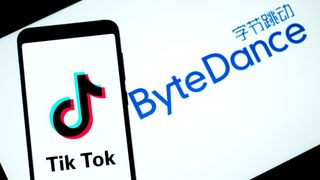 The ByteDance and TikTok logos displayed on a tablet and smartphone