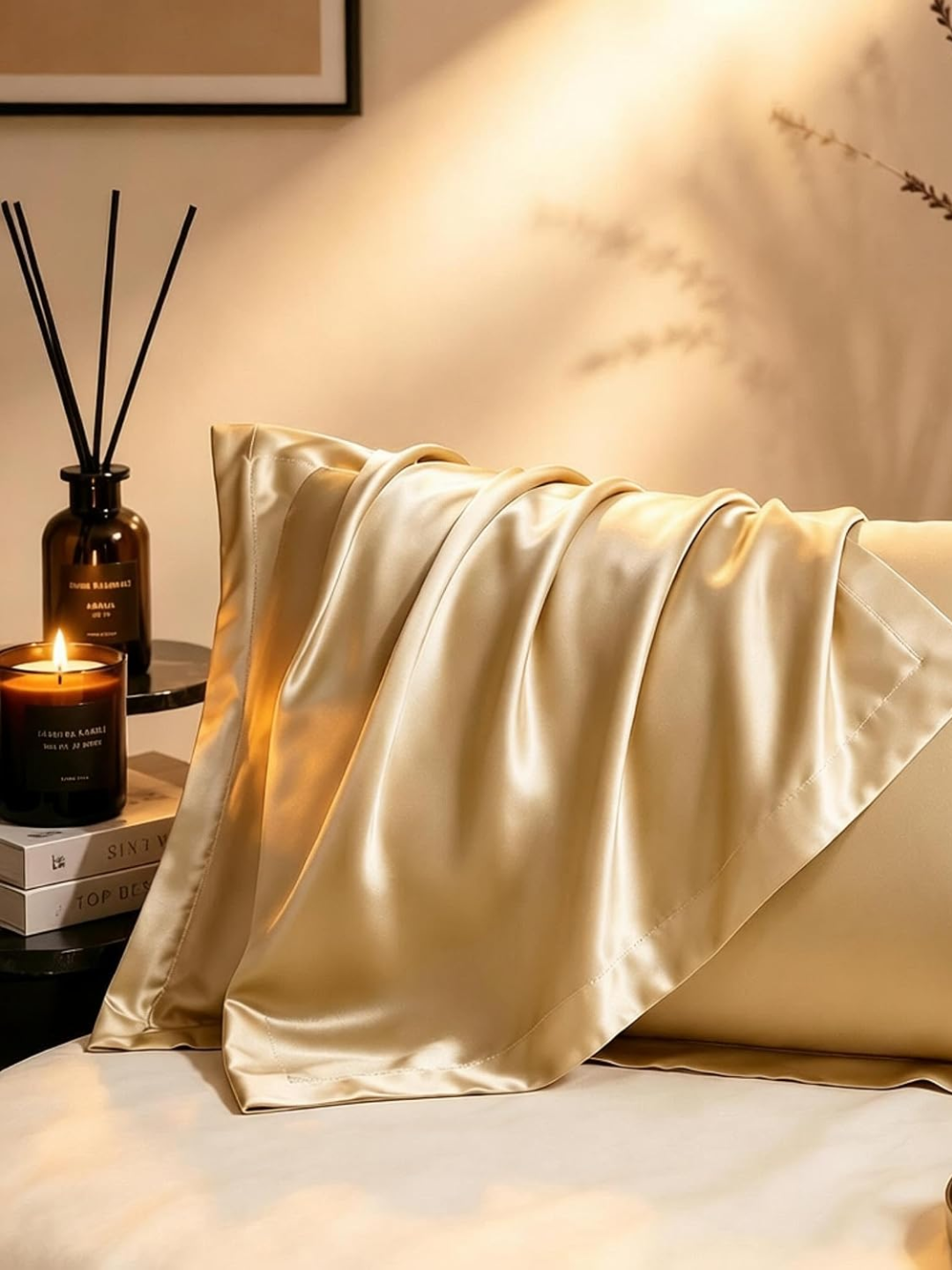 A copper pillow case from Amazon