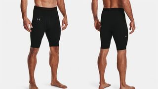 UA Rush gym shorts modelled