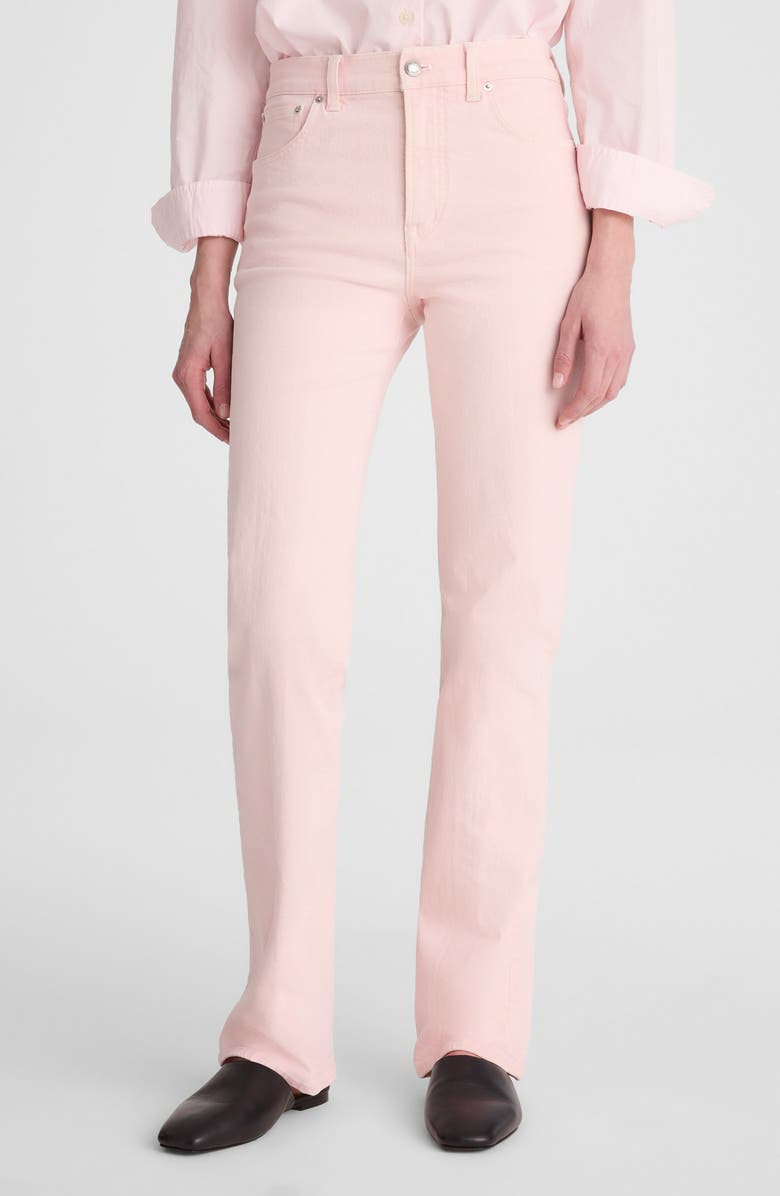 The Longline Garment Dyed High Waist Straight Leg Jeans