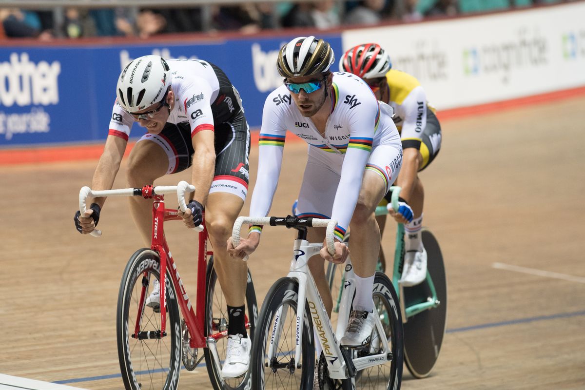 World champion Jon Dibben during the points race