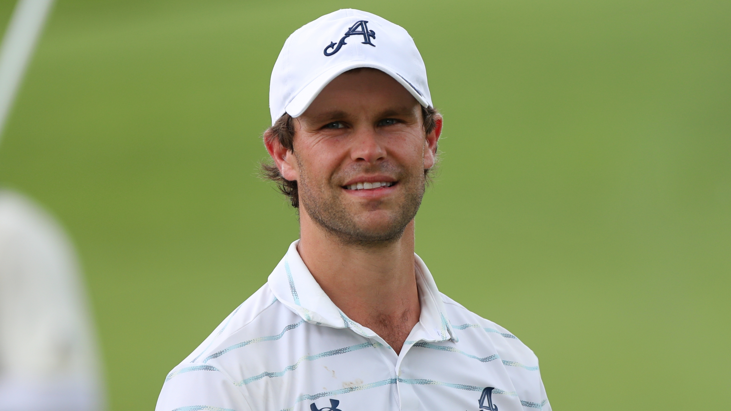 Thomas Detry smiling at LIV Golf Singapore