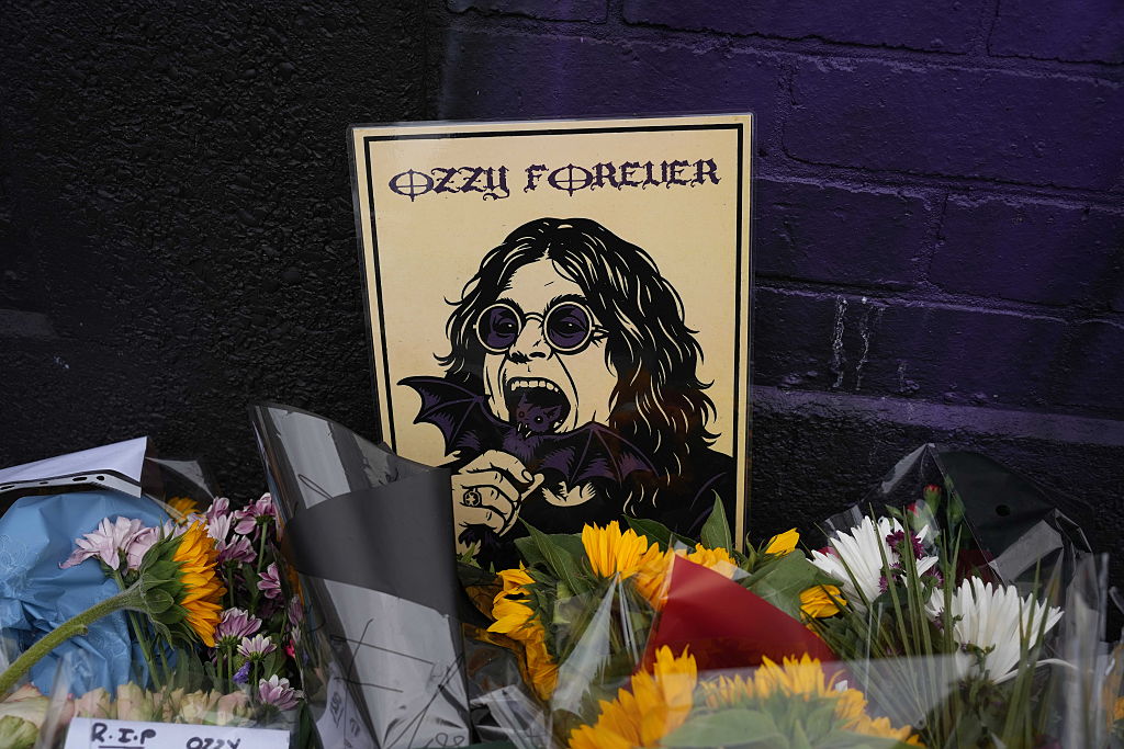 Flowers placed in Birmingham to honour late rock icon Ozzy Osbourne