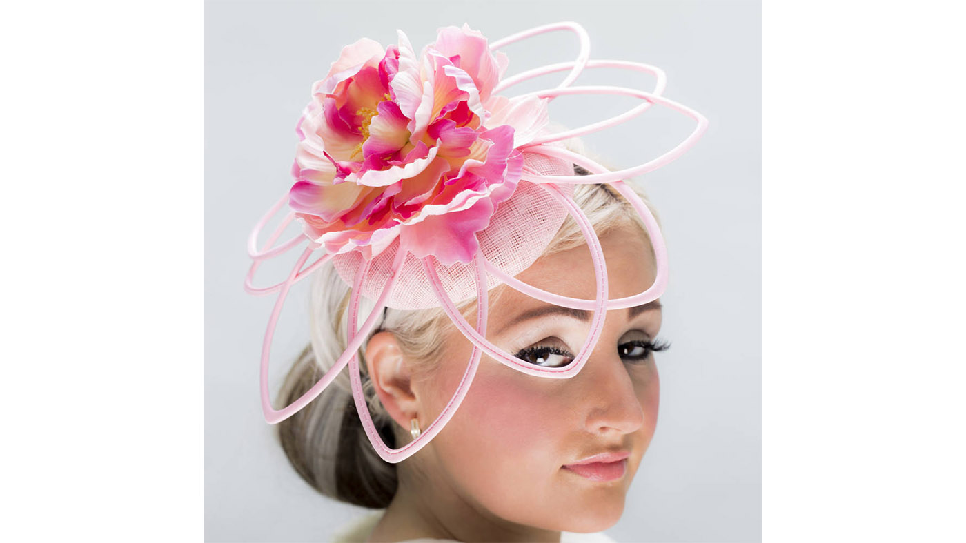 The Head Bloomer Millinery pink flower hat