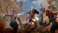 Artwork depicting Diablo 4's new Amazon class.