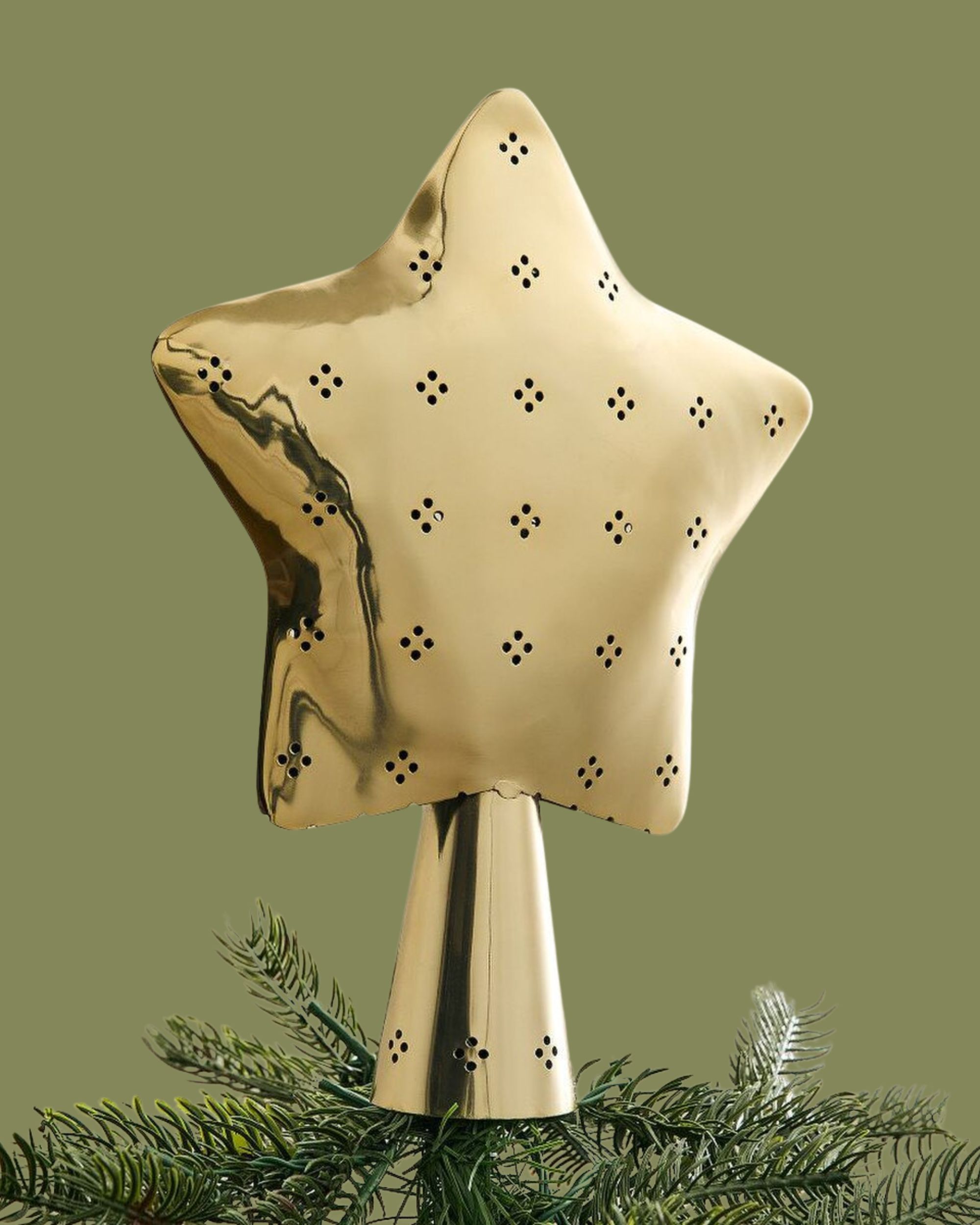 West Elm, Punched Metal Tree Topper