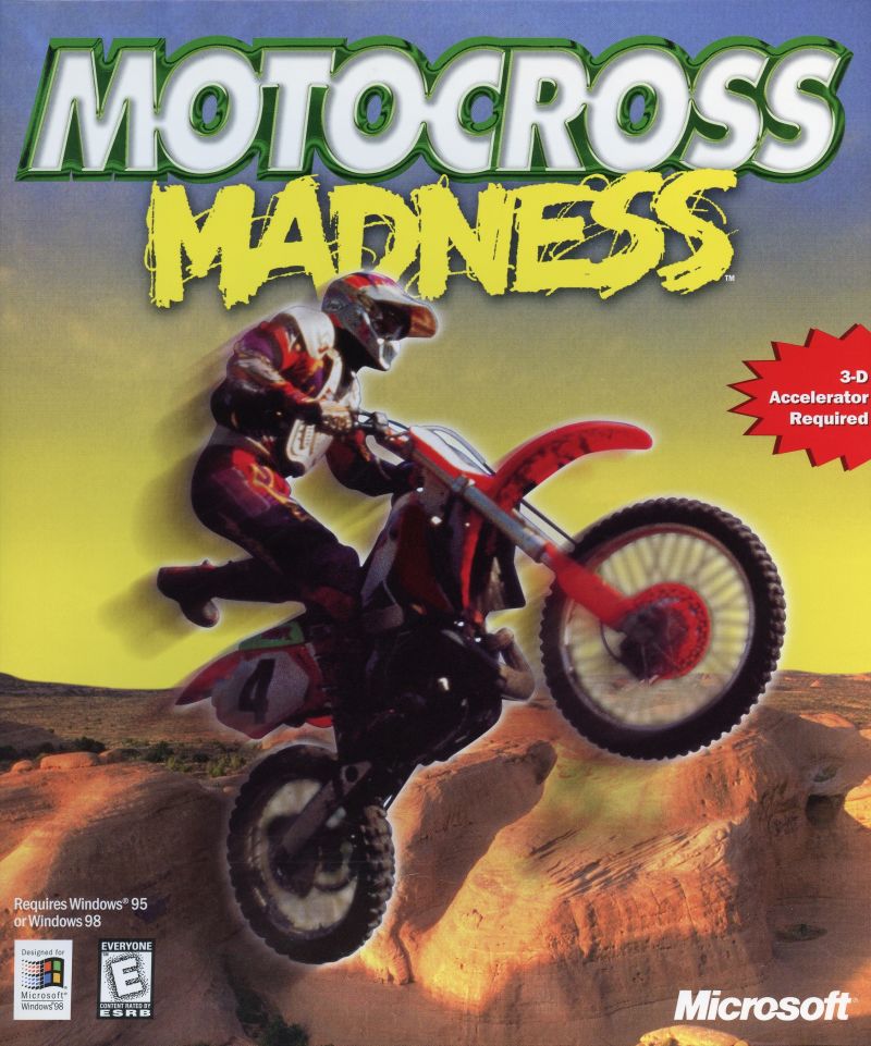 A dirtbike launches into the air