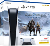 PlayStation 5 console with God of War Ragnarok